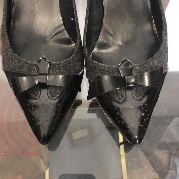 Stuart weitzman point toe wool kitten pumps size 7.5 - Picture 7 of 8